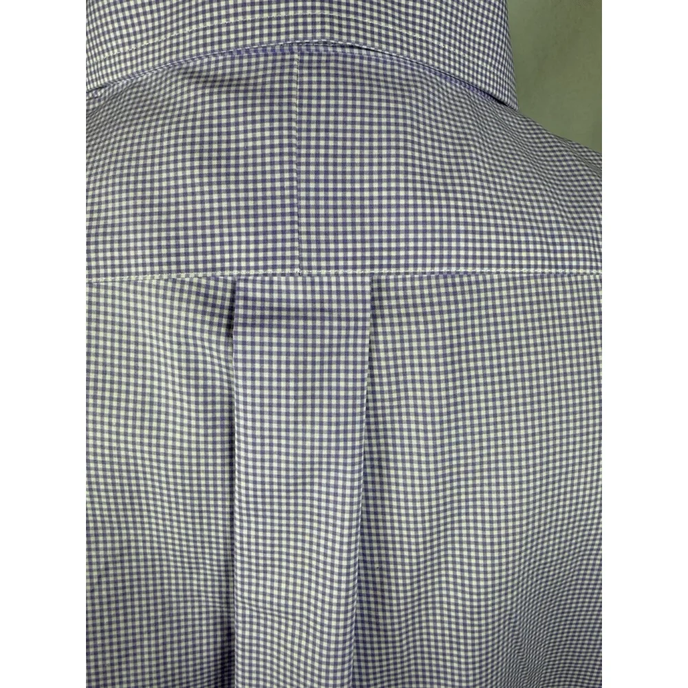 Ralph Lauren Men Dress Shirt 15.5 - 32 / 33 Long Sleeves Purple White Check Med